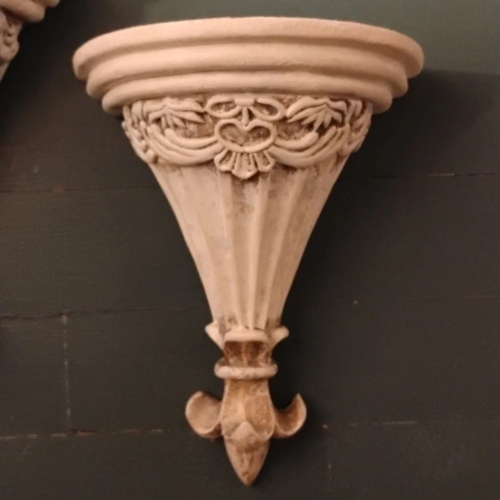 Two French Country Wall Sconces/Shelves 6
